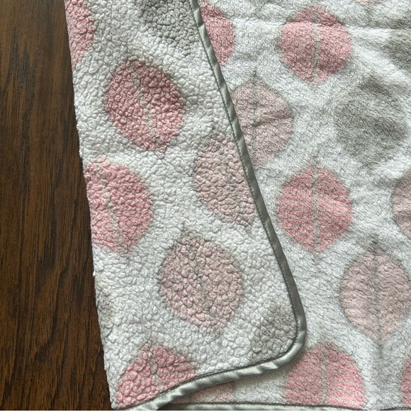 Pink and Gray Baby Blanket - Picture 3 of 7